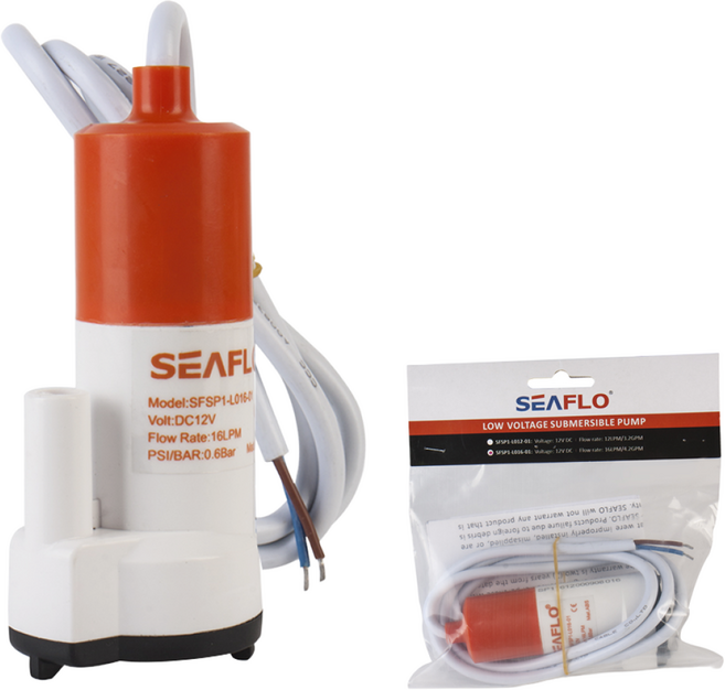 씨플로 저전압 미니 수중펌프 16LPM 12V SFSP1-L016-01, 단품, 1개