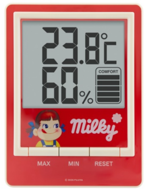 페코짱 온습도계 O-408, 레드, 1개