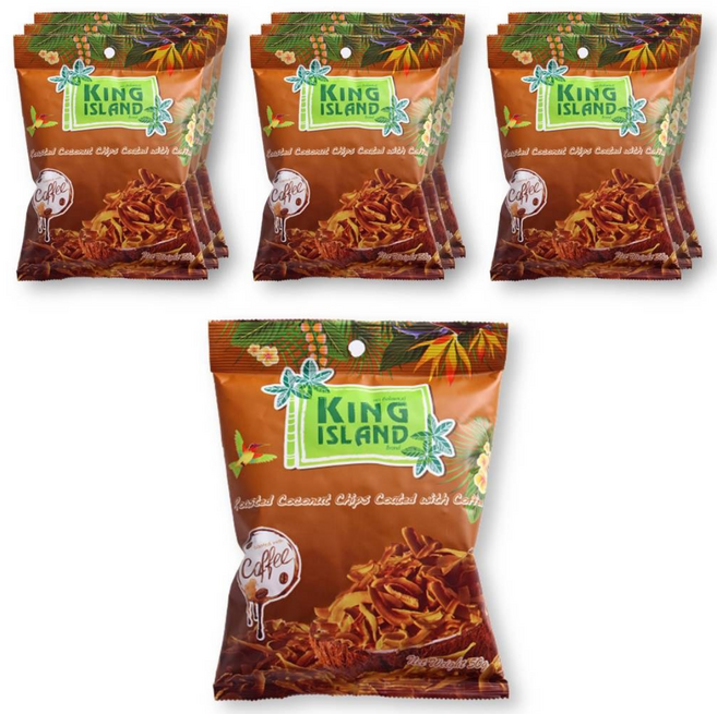 킹아일랜드 구운 코코넛칩 커피맛 50g x 6봉, 6개