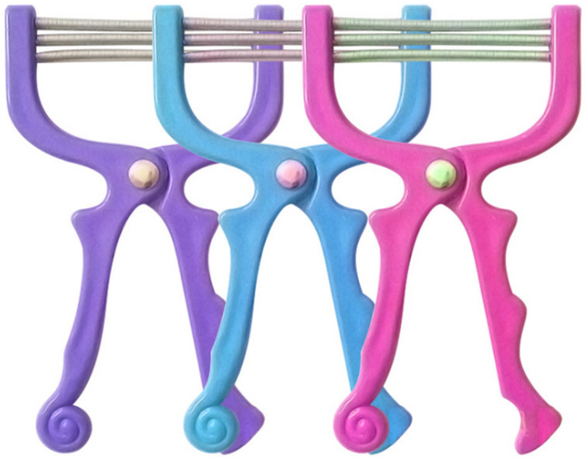 고급 3단 잔털 솜털 면도기 얼굴 솜털 제거 용품 미용실 잔털 제거기, 1개입, 1개