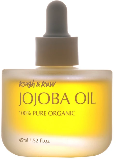 러프앤로우 유기농 호호바오일 100% 냉압착 비정제 골든 페이스 천연, 1개, 45ml - 쿠팡