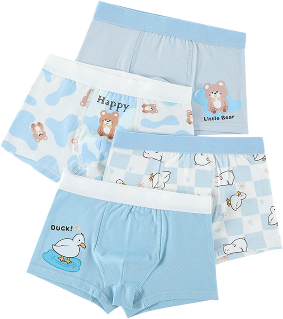 4종 세트 워더미 남아용 순면 사각 드로즈 아동 팬티 Z415