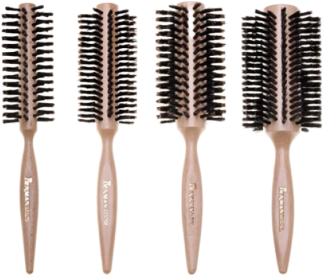 [Denman] 덴맨 D32 너도밤나무 컬링 롤 브러쉬 Wooden Curling Brush 4종 모음, 1개, XL