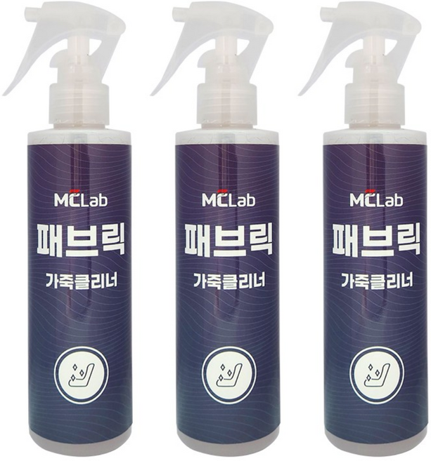 엠씨랩 자동차 실내 내부 천장 세차 세정제 청소 크리닝, 3개, 200ml