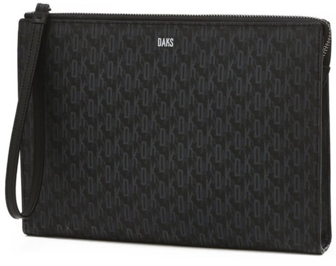 닥스>>[선물추천] 블랙 로고 패턴 가죽 클러치 백(WBBA5E125BK)