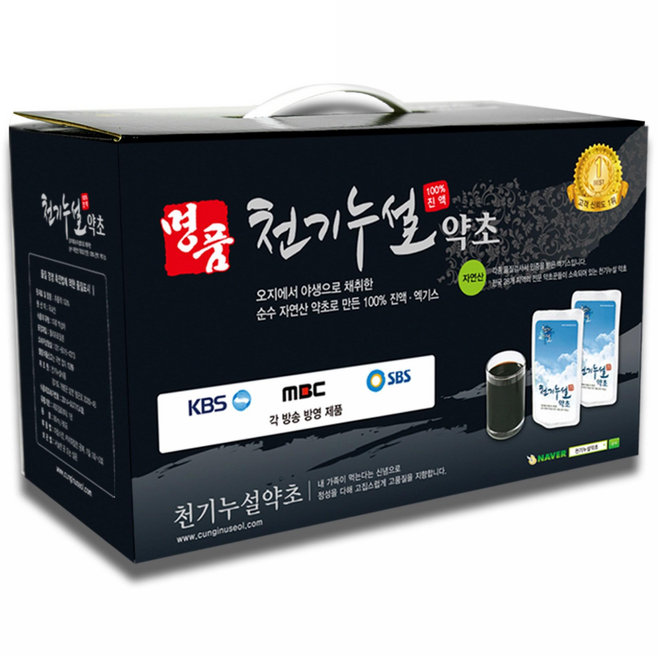 천기누설약초 삼채 진액 / 90ml 60포 ( 특 A 급 ), 1박스, 540ml
