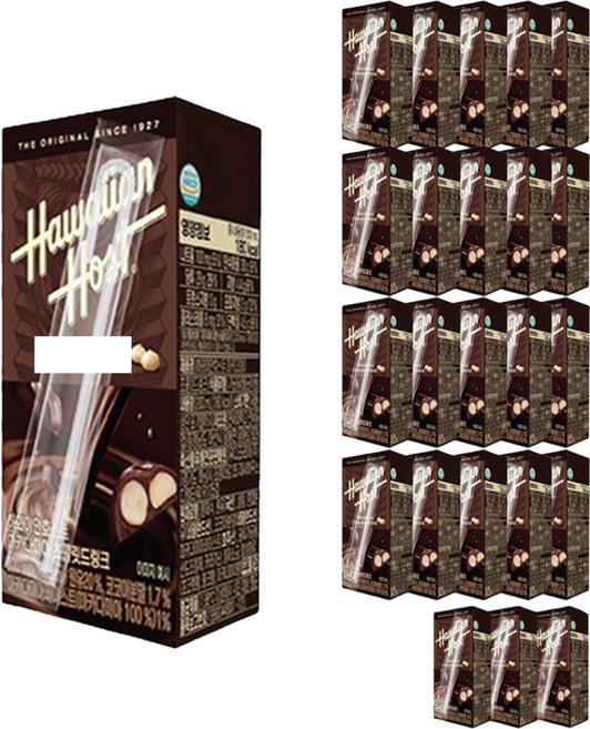 하와이안호스트 마카다미아 초콜릿 드링크 우유, 24개, 200ml