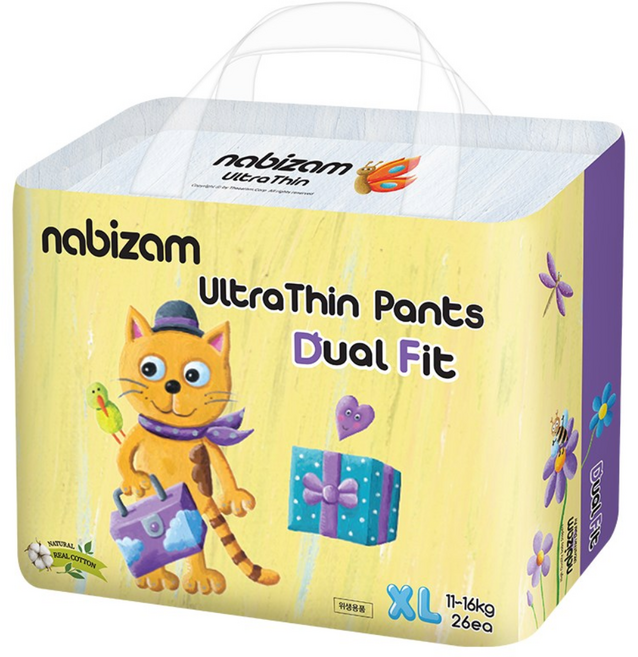 나비잠 기저귀 울트라씬 듀얼핏 팬티 1팩, 특대형(XL), 26매