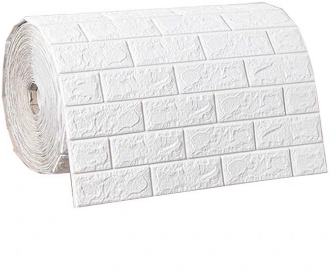 타오진 접착식 폼블럭 이음새 없는 보온 단열 폼타일 70cm x 20m, 1개, 화이트