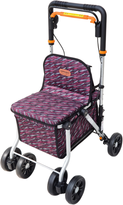 진산 노인 보행기 어르신 보행보조기 어른 실버카 성인용 할머니 유모차 JS-773, 1개