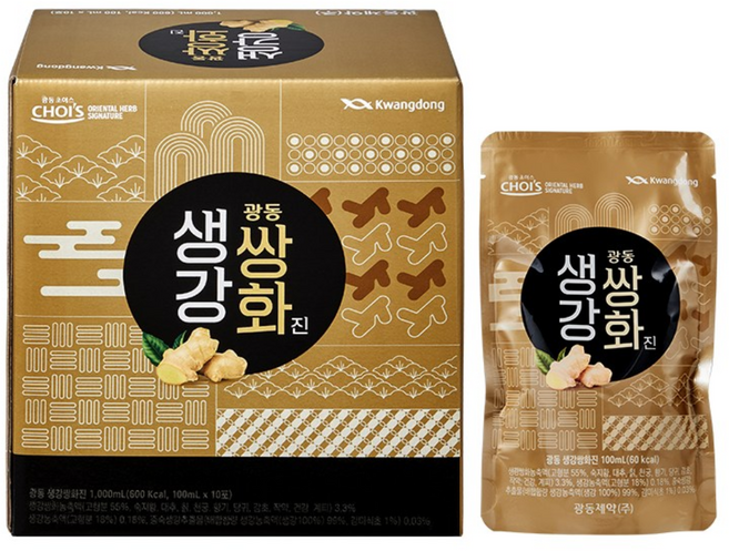 광동초이스 생강쌍화진, 100ml, 10개