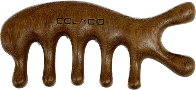 에끌라두 골든 샌달우드 괄사 (마사지 툴) 바디 페이스 경락, 1개