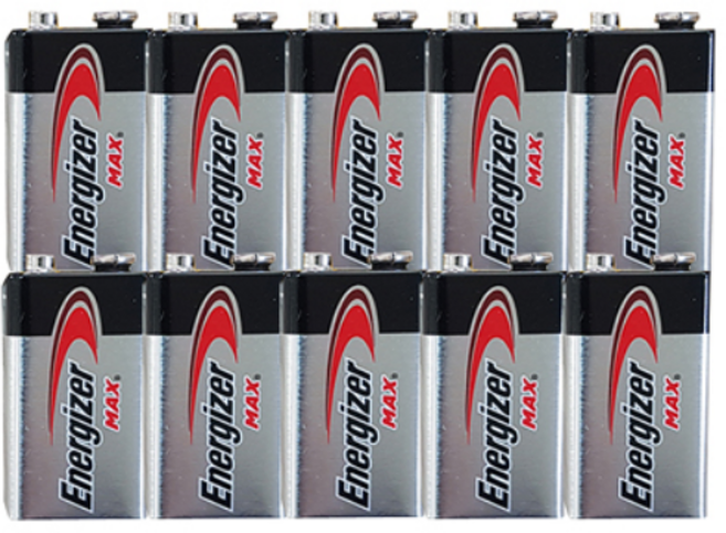 에너자이저맥스 9V 건전지 10개입 (벌크제품), 10개, 1개입