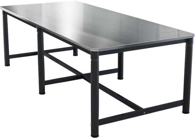 우브로 스테인리스 작업대 작업테이블 대형 작업용 철제 창고 업소용 테이블 2400 2000 1800, 1개