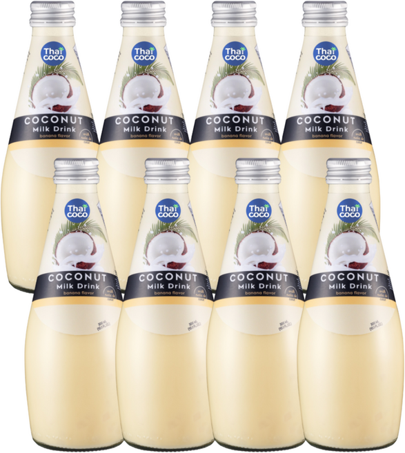 타이코코 코코넛밀크 위드 나타데코코 바나나향, 8개, 300ml