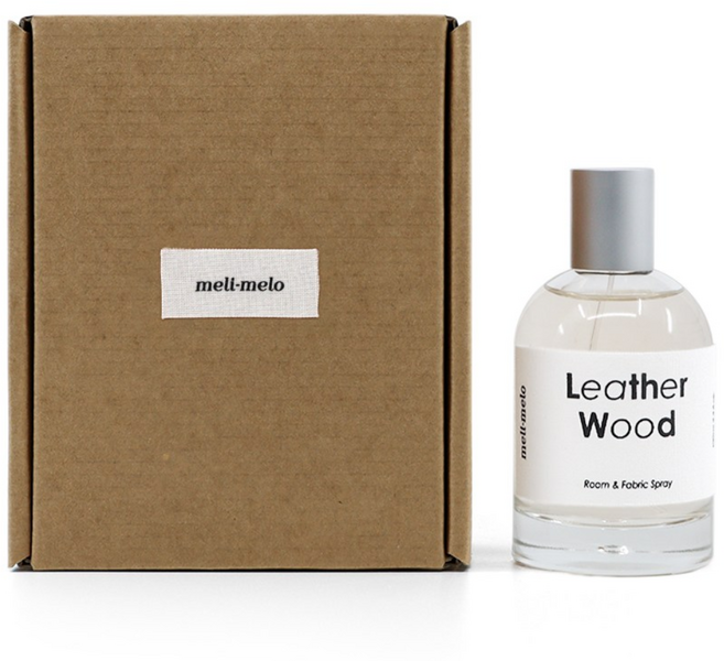 멜리멜로 모어 룸&패브릭 스프레이, 1개, 100ml, 레더 우드