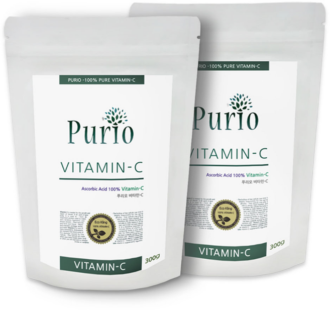 푸리오 순수 비타민C 분말 600g, 300g, 2개