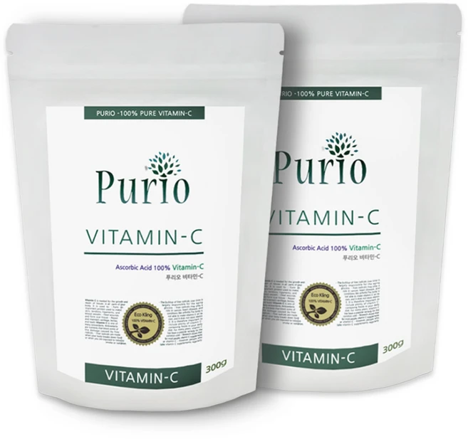 푸리오 순수 비타민C 분말 600g, 300g, 2개 - 쿠팡