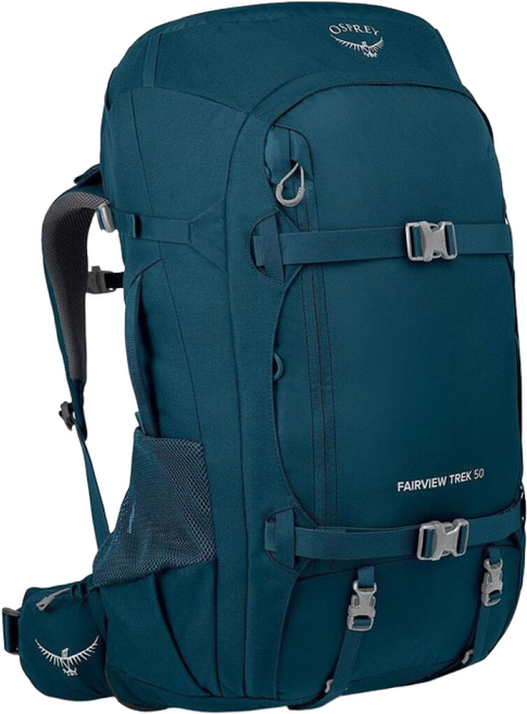 오스프리 페어뷰 트렉 팩 50L 여성용 여행가방 백팩 배낭 트레킹, Night Jungle Blue