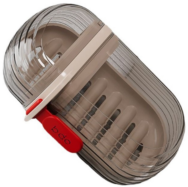 데일리공감 휴대용 비누케이스 비누곽 비누보관케이스 수영장 목욕탕 여행용 비누보관용, 2개, 투명