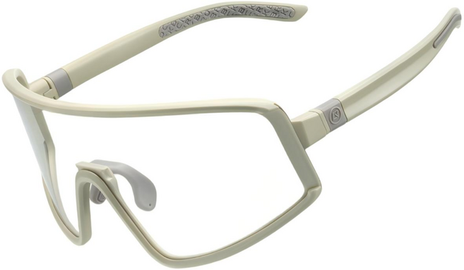 락브로스 SP376 변색/편광 자전거 선글라스 UV400 경량 26g TR프레임 김서림 방지 스포츠 고글, 1개, 베이지