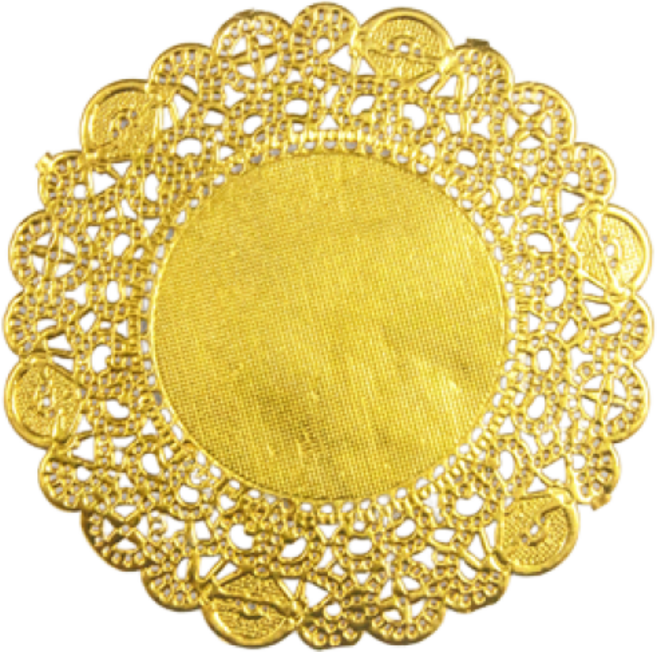 도일리페이퍼(4.5인치)골드, 1개, 250개