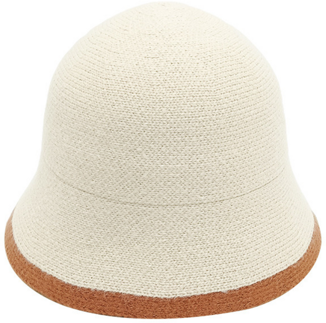 키미블랑 둥근 니트 버킷햇