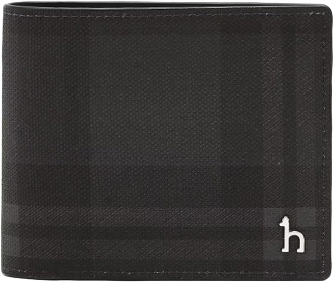 [백화점 신상정품 AS+선물포장] 헤지스 체크 그레이 가죽 반지갑