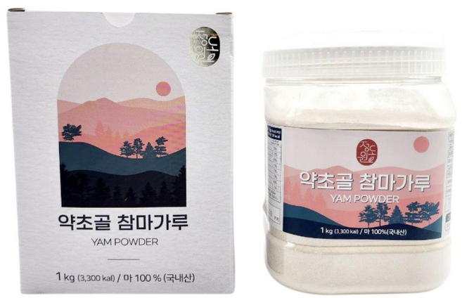 [정도원팜] 햇마 국내산100% 정도원 약초골 마가루1kg (1통) / 460g (1통), 1개, 1kg