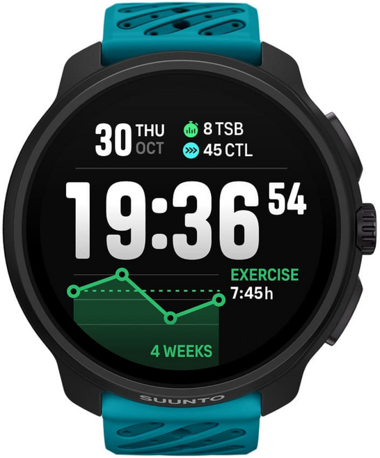 순토 레이스 2 웨이브 블루, 49mm, 단품, GPS + 블루투스