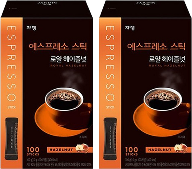 에스프레소스틱 로얄 헤이즐넛, 1g, 100개입, 2개