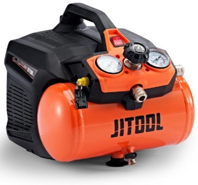 제일타카 콤프레샤 저소음 JQS206 1HP 6L 소형콤프레샤 에어콤프레셔 제일타카콤프레샤, 1개