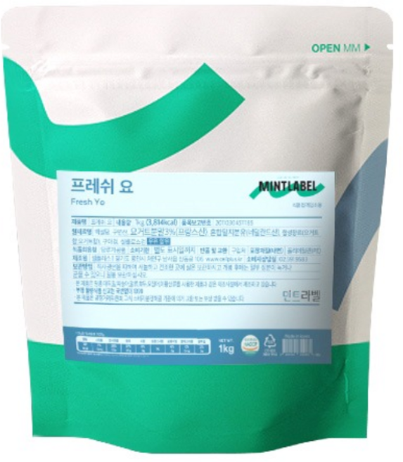 민트라벨 프레쉬요 1kg 2개세트, 2개, 1개입