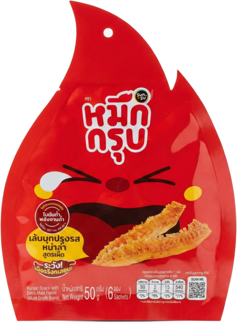 믁끄럽 마라 곤약 젤리 엑스트라 마라맛, 5개, 50g