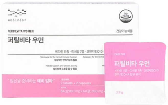 모비타 메디포스트 퍼틸비타 우먼 30p, 84g, 1개