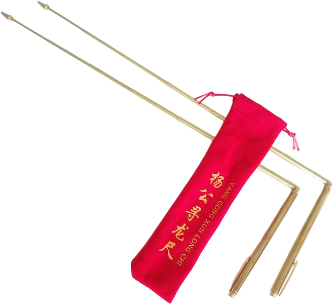 하비피플 고급형 수맥봉 수맥탐지기 금장 탐사봉 엘로드 안테나 풍수지리 수맥차단 측정기 패철 2p 1세트, 레드