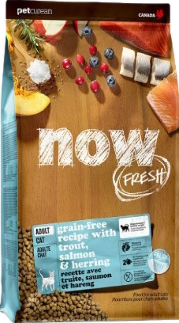 now 그레인 프리 피쉬 어덜트 씨에프 고양이 사료, 연어+감자, 3.63kg, 1개 - 쿠팡