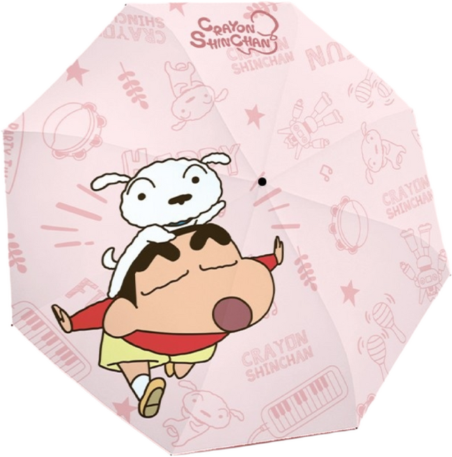 짱구는 못말려 베이직 수동 3단 우산 우양산