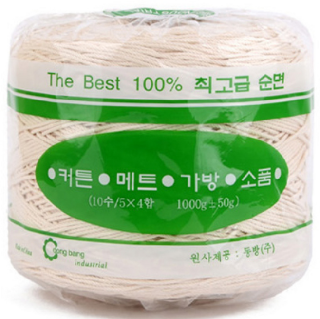 [니트박스 뜨개실] 동방 자연색 면사 콘사, 동방 자연색 24합, 1개