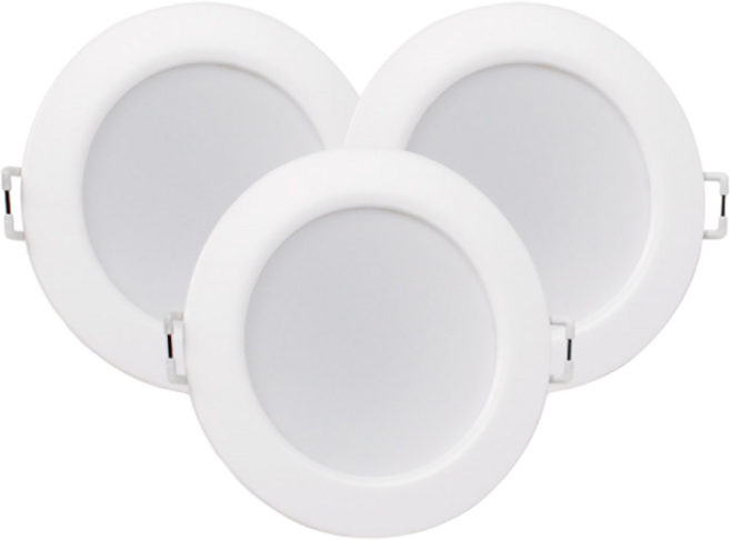 오스람 레드밴스 LED 다운라이트 3인치 8W 확산형 플리커프리 매입등, 주광색(하얀빛), 3개