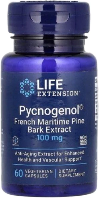 60캡슐 1개 라이프익스텐션 피크노제놀 프랑스 소나무 껍질 추출물 100mg, 60정 - 쿠팡