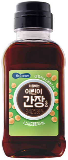 베베쿡 처음먹는 어린이 간장소스, 한식 간장, 145ml, 1개