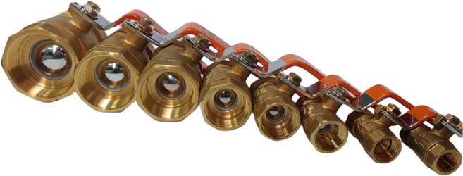 황동 나사식 볼밸브 8A-80A 신주 볼밸브 배관 자재 수도 배관 부속 설비 부품, 1개