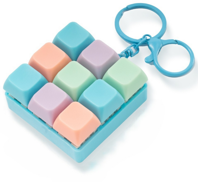 마카롱 키보드 키캡 스트레스 풀기 열쇠고리 무등형, 1개, 005