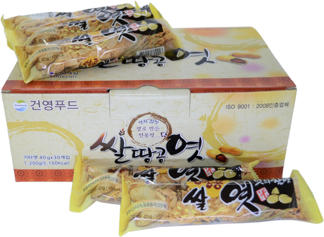 쌀땅콩엿 40g-30개입, 1.2kg, 1개