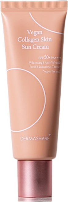 더마쉐어 비건 콜라겐 스킨 선케어 자외선차단 UV쉴드 저자극 선크림 SPF50+ PA++++, 50g, 7개