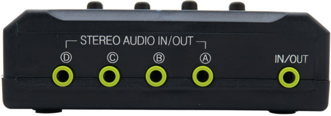 양방향 스테레오 4:1 오디오선택기 스피커 이어폰 헤드셋 헤드폰 수동 셀렉터 스위치 AUX케이블 인터페이스