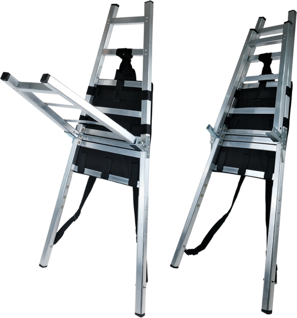 국산 접이식 알루미늄지게 하중 80kg 산악 등산 만능 다용도 지게, 1개