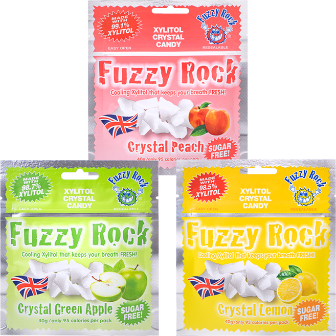 퍼지락 자일리톨 캔디 피치 40g + 레몬 40g + 그린애플 40g, 120g, 1세트