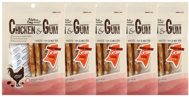 알파독 사사미 먼치껌 60g 5개